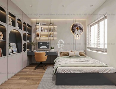 Giải pháp bố trí phòng ngủ cho bé khoa học và tiện lợi