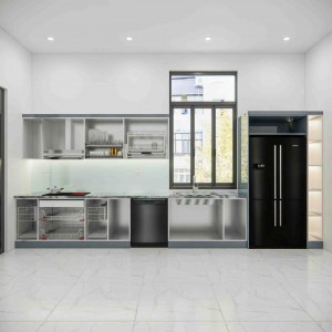 7 lưu ý vàng khi thiết kế tủ bếp inox cánh kính cho nhà mới 